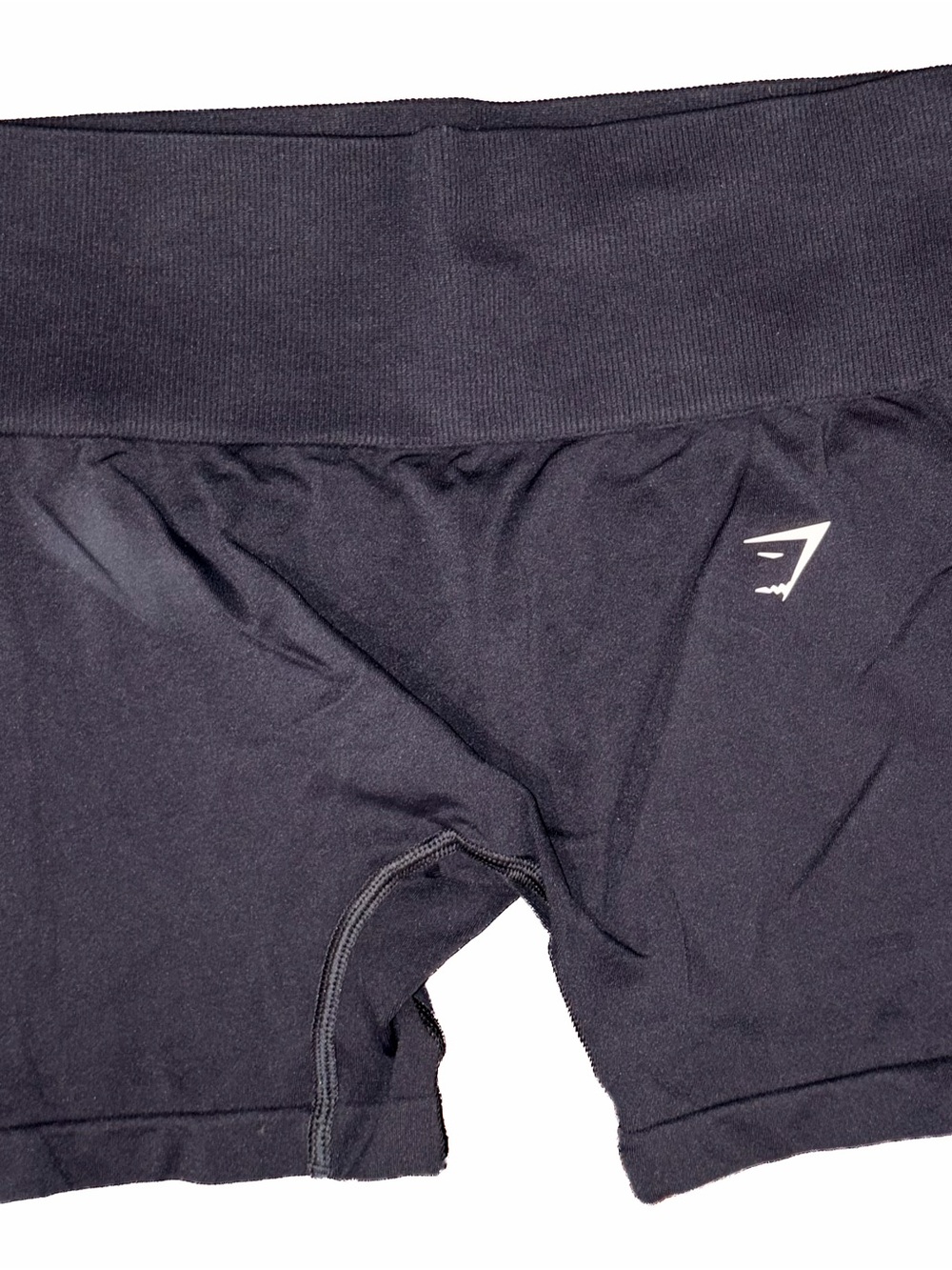 Gymshark Black Athletic Training Shorts with White Logo